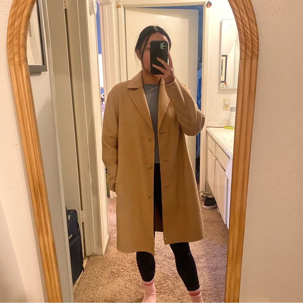 Women's Camel Overcoat
